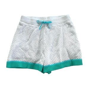 White Knitted Shorts Size Medium